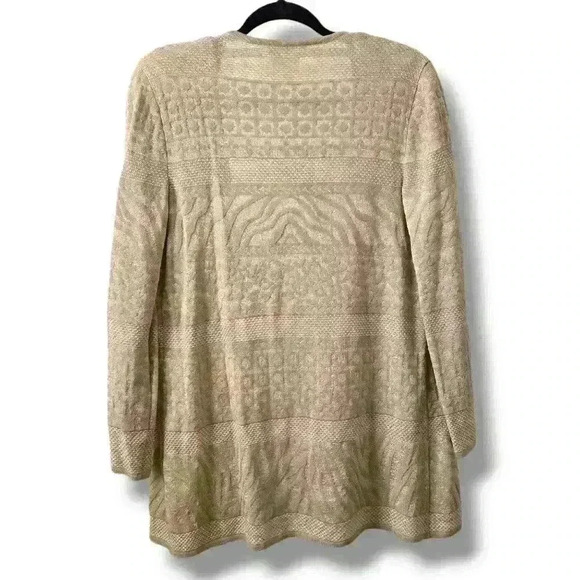 ESCADA by Margaretha Ley Vintage Cardigan with Gold Metallic Thread Size 36 #075 - Picture 2 of 7